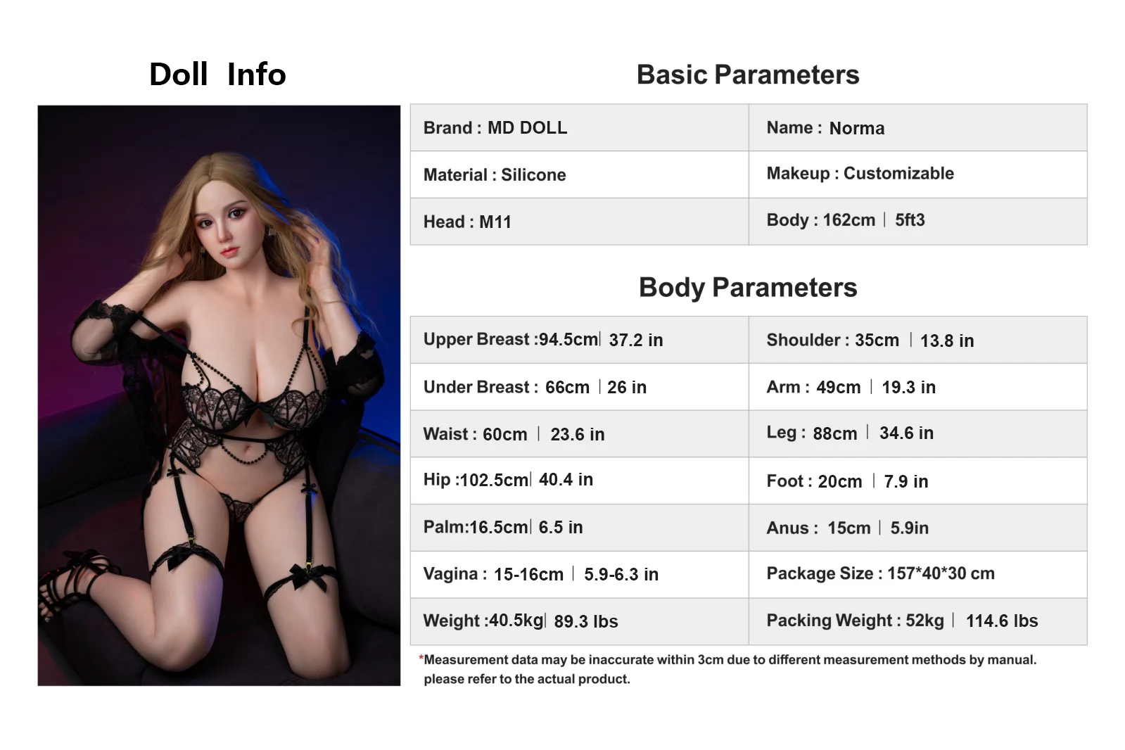 Premium Realistic Silicone Sex Doll 162cm Norma | XXXX DOLL detail image 16