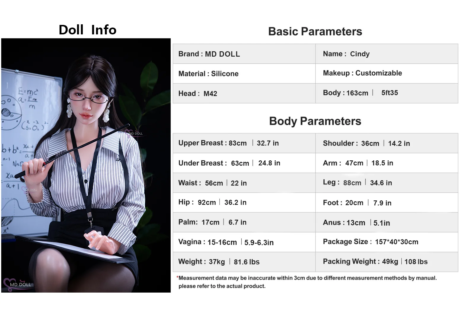 Premium Realistic Silicone Sex Doll 163cm Cindy | XXXX DOLL detail image 26