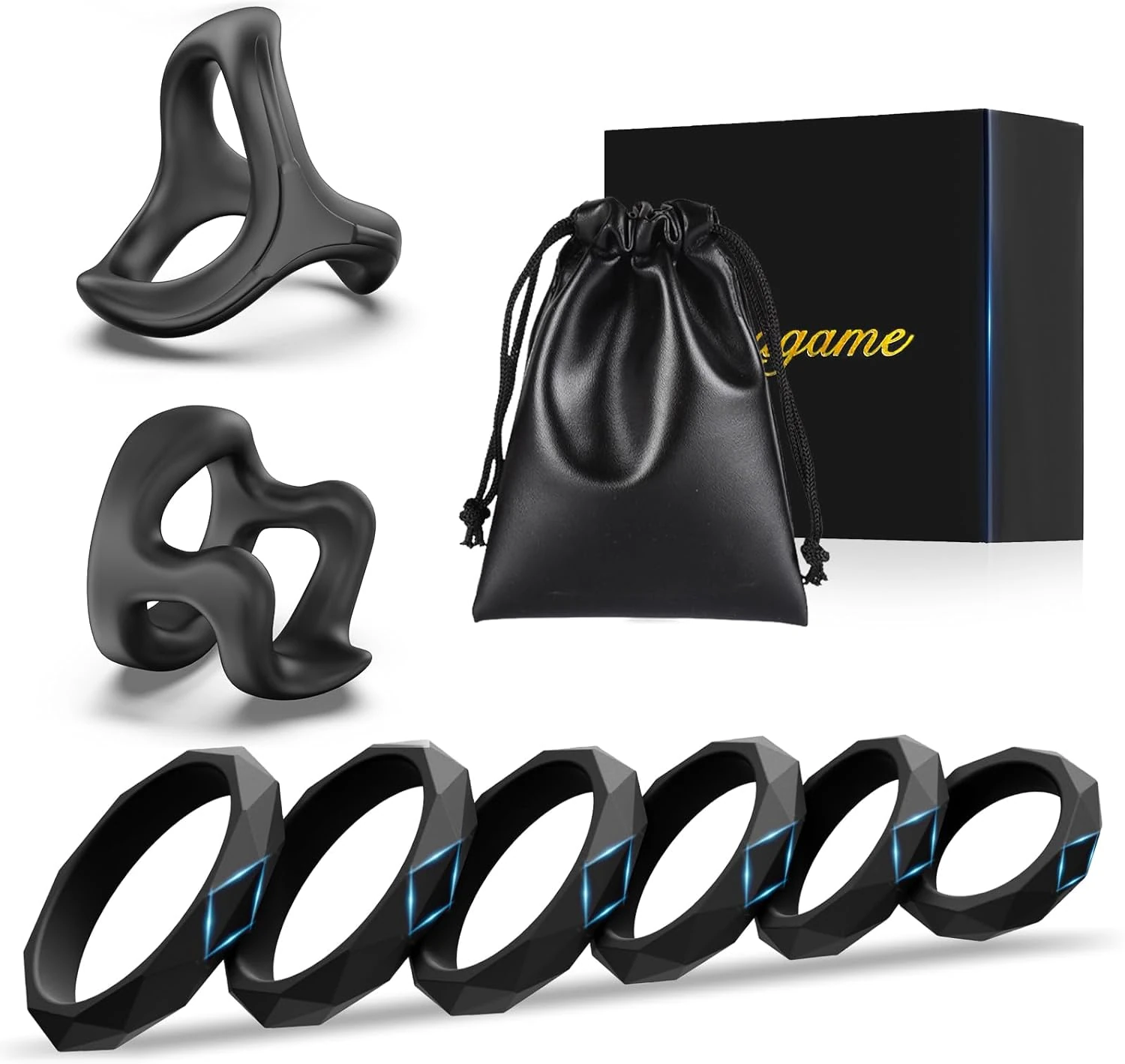 8-Size Silicone Cock Ring Set for Men’s Intimate Wellness | XXXX DOLL
