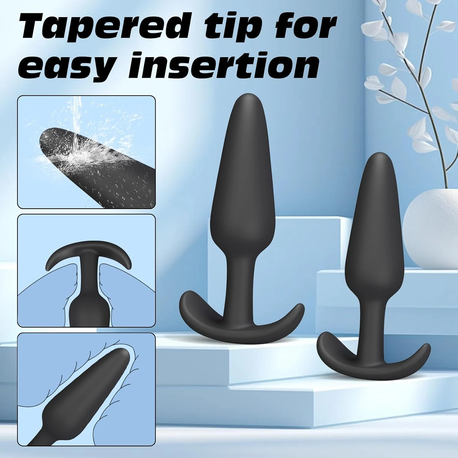 4-Piece Silicone Anal Plug Trainer Set, Beginner to Advanced detail 2 | XXXX DOLL