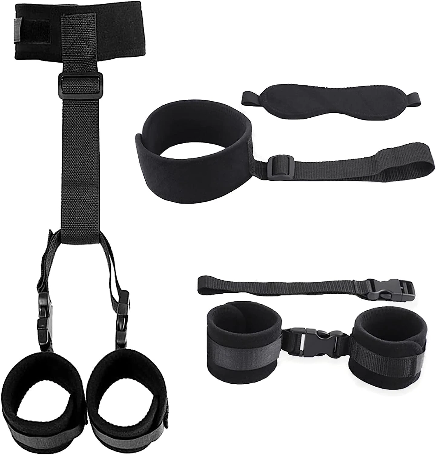 Adjustable Neck-to-Wrist Restraints Set with Collar detail 2 | XXXX DOLL