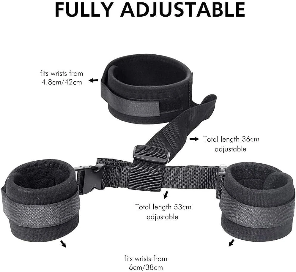 Adjustable Neck-to-Wrist Restraints Set with Collar detail 6 | XXXX DOLL